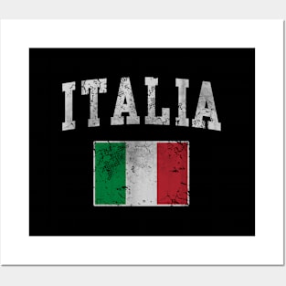 Italia Italian Flag Italy Italiano Posters and Art